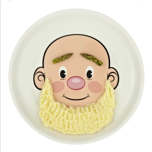 Food Face Child's Plate. Great for a Picky Eater. - Picture 2 of 6